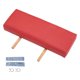 thumbnail image 3 of Reposapiés extensible para camilla de masaje, compacto, universal, práctico, de PU rojo, 3 of 9