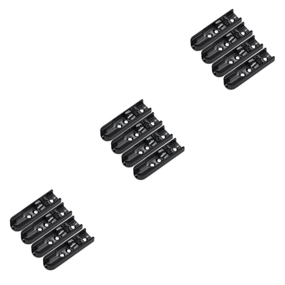 Soidarity Accesorio de guitarra Diseño único Pieza de repuesto resistente Puentes resistentes al desgaste Sillines Niños Principiantes Negro 4 unids/set Type1 NO1