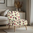 thumbnail image 3 of HELLHERO Elastic Bottom Armless Accent Chair Soft Cover for Living Room, Dustproof Armless Accent Chair Cover Slipcover, Valentine Hummingbird, 3 of 8
