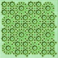 thumbnail image 1 of Ahgly Company Machine Washable Indoor Square Transitional Dark Lime Green Area Rugs, 6' Square, 1 of 7