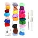 thumbnail image 2 of Kit de lana de fieltro con aguja itinerante de 25 colores para manualidades DIY principiantes, 2 of 12