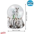 thumbnail image 2 of Water Globe - Zebra from Deluxebase. Snow Globe Animal Decor with Zebra Figurines. Glass Glitter Globe with Resin Figurines and Molded Base. Great Home Decorations, Novelty Decor and Zebra Gifts., 2 of 5