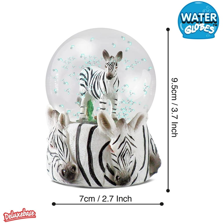 Water Globe - Zebra from Deluxebase. Snow Globe Animal Decor with Zebra  Figurines. Glass Glitter Globe with Resin Figurines and Molded Base. Great  Home Decorations, Novelty Decor and Zebra Gifts. 