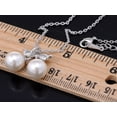 thumbnail image 3 of Womens y Tone Faux Pearl Cherry Fruit Pendant Necklace, 3 of 4