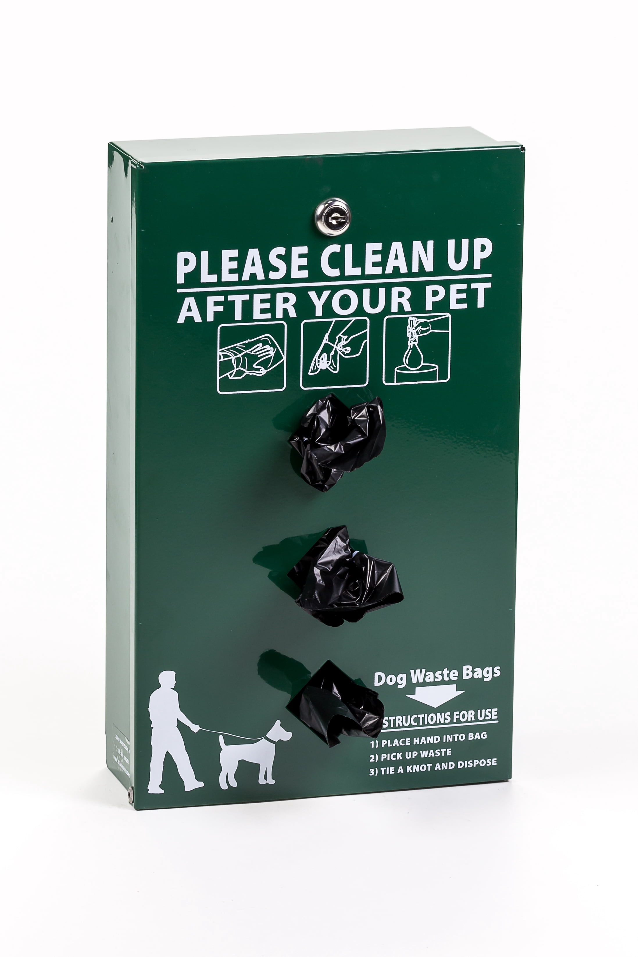 Dog Waste Stations - Everything Included - Free 400 dog waste bags and 50 can liners