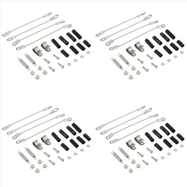 4X Cuerda de Acero de Parte Modificada de Coche RC para 1/10 RC Crawler -4 TRX4 Axial SCX10 90046 D90 D110 Mst