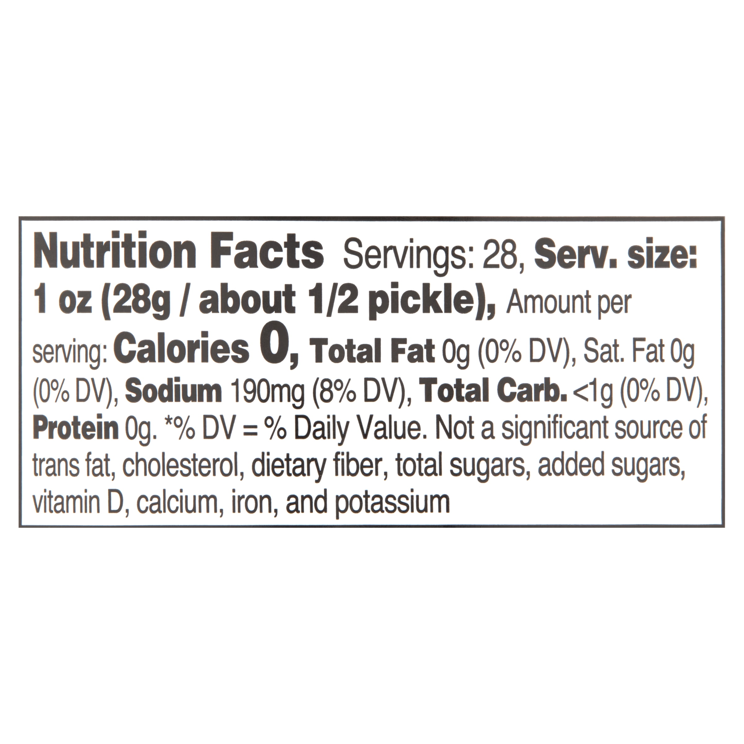 Great Value Kosher Whole Dill Pickles, 46 fl oz