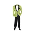 thumbnail image 6 of Manzini Insomnia blazer Stage Performer Formal Jacket Lace Design MZN116 Yellow, 6 of 11
