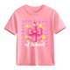 thumbnail image 4 of Blusas y camisas de manga corta con cuello redondo para niños y niñas, camisetas gráficas de manga corta, blusas con estampados bonitos para la temporada escolar., 4 of 9