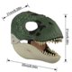 thumbnail image 2 of Máscara de dinosaurio, casco, juguetes de dinosaurios de Jurassic World con mandíbula móvil que se abre, paquete de máscara de Velociraptor y Tyrannosaurus Rex, verde, 2 of 5
