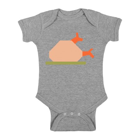 

Awkward Styles Thanksgiving Baby Bodysuit Turkey Dinner Romper