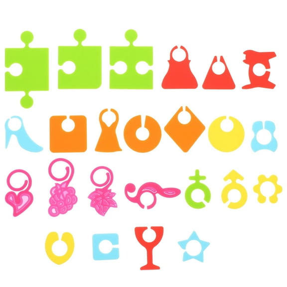 24pcs Silicone Drink Markers Wine Glass Charm Wine Cup Marker Eye-catching Wine Glass Label Sign