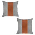 thumbnail image 2 of Boho-Chic Decorative Vegan Faux Leather Pillow Covers (2 pcs in set), 2 of 15