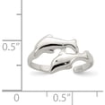 thumbnail image 3 of Sterling Silver Dolphin Toe Ring Made In Thailand qr1943, 3 of 5