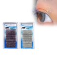 thumbnail image 3 of Extensiones de pestañas con purpurina, 0,15 mm, rizo C, pestañas individuales, pestañas postizas brillantes con purpurina, 3 of 10