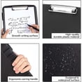 thumbnail image 3 of Portapapeles de Almacenamiento, Tablero de Clip de Escritura Suave, Carpeta de Plástico con Clips Resistentes, Negro, 3 of 4