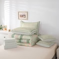 thumbnail image 6 of Homewish Vintage Flowers Twin Bedding Sets 7-Piece for Teenagers,Abstract Geometric Plaid Bedding Comforter Set Microfiber,Chic Floral Blossoms Breathable Sheet Sets,Ultra Soft Home Decor, 6 of 8