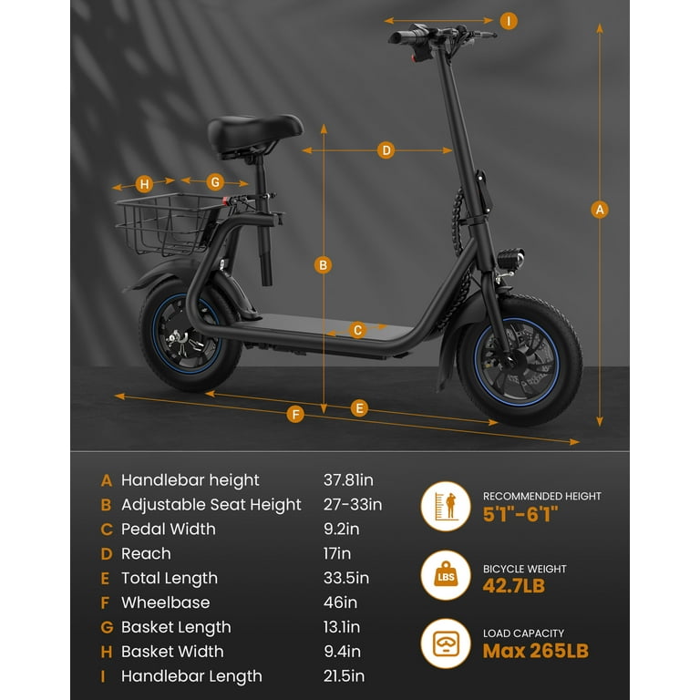 URBANMAX C1 Foldable Commuter Electric Scooter, 450W Motor