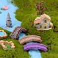 thumbnail image 4 of Fairy Garden Kit Synthetic Resin Durable Beautiful Eye-catching Porable Terrarium Decor Different Display Balcony Decoration Yellow, 4 of 6