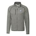 thumbnail image 2 of Men's Cutter & Buck Heather Gray Houston Oilers Throwback Logo Mainsail Sweater-Knit Big & Tall Full-Zip Pullover Jacket, 2 of 3