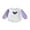 Purple, variant on Bagilaanoe Baby Girl Oversized Romper Sweatshirt Newborn Long Sleeve Bodysuits Butterfly Embroidery Pullover 3M 6M 12M 18M Infant Casual Tee Tops