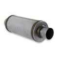thumbnail image 5 of Flowmaster 72619 FlowFX Muffler 3" Inlet/Outlet - 6" Round Body - Moderate Sound 409 Stainless Steel, 5 of 7