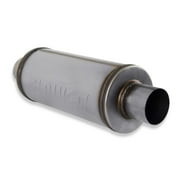 Flowmaster 72619 FlowFX Muffler 3 Inlet/Outlet - 6 Round Body - Moderate Sound 409 Stainless Steel
