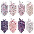 thumbnail image 4 of Dog Bandana Scarf Washable Triangular Bibs Pet Adjustable Washable Kerchief Dog Bandana for Small and Large Dogs Party Supplies, 4 of 4
