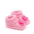 thumbnail image 5 of OOOUM Baby Booties Newborn Cozy Knit First Walkers Flower Soft Sole Infant Shoes,CN:One Size, 5 of 6