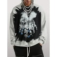thumbnail image 2 of Niepce Inc Cotton Streetwear Hip Hop Graphic Printed Crewneck Sweatshirt （Men’s）, 2 of 6