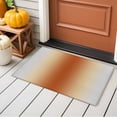thumbnail image 4 of Grey Caramel Orange Gradient Washable Area Rug 2 x 3 ft Minimalist Ombre Modern Art, Soft Non Slip Rugs Stain Repellent Indoor Felt Carpet for Living Dining Room Bedroom Home Office, 4 of 9