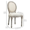 thumbnail image 3 of HOMCOM Dining Chairs, French Chic, Kids, Wood (Set of 2), 3 of 9