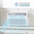 thumbnail image 5 of Keystone New 12,000 BTU 550 Sq Ft Inverter Window Air Conditioner, White, 5 of 25