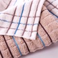 thumbnail image 3 of Xiao Hua toallas de mano de algodón puro para baño, toallas de mano de algodón suave, supersuaves y altamente absorbentes para ducha, piscina, spa, gimnasio y uso diario, 70 x 34 cm (marrón)., 3 of 5