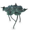 thumbnail image 2 of SPI Home Bird Quartet on Leaves Cast Aluminum Birdfeeder / Birdbath, 2 of 3