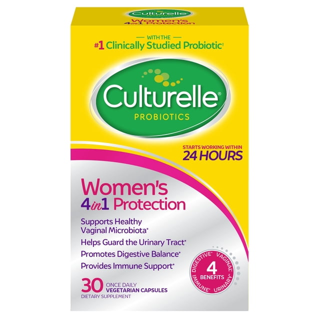 Suplementos Culturelle, probiótico diario 4 en 1 para mujer, 30 unidades Culturelle Culturelle