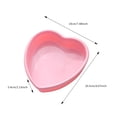 thumbnail image 3 of Oneshrt 7 Inch Heart Silicone Cake Chocolate Mold, Silicone Baking Mold for Cake Mousse Dessert, 3D Love Heart Shaped Mould for Chocolate, Cake, Candy, Soap, Pink, 3 of 5