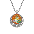thumbnail image 1 of Pintura colorida cultura hoja Collares Colgante Retro Moon Stars Jewelry Unbranded M, 1 of 3