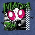 thumbnail image 3 of Invader ZIM - ZIM Angry - Retro Checkered Board - Toddler And Youth Girls Short Sleeve Graphic T-Shirt, 3 of 5