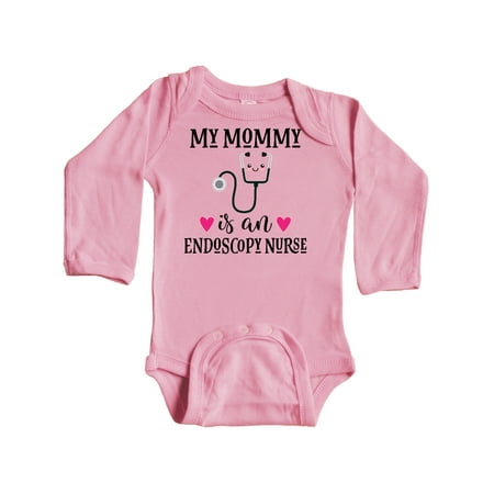 

Inktastic Endoscopy Nurse Mommy Gift Baby Girl Long Sleeve Bodysuit