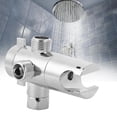 thumbnail image 4 of Shower Diverter Valve  Plated 3 Way Bath Shower Diverter Shower Adapter Bathroom Accessory, 4 of 8