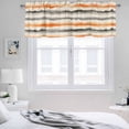 thumbnail image 3 of 2 Pack Abstract Art Valance for Window Orange Grey Oil Painting Watercolor Modern Art Kitchen Valance Rod Pocket Short Curtain Topper Decorative Window Treatment for Living Room Bedroom 42"x18", 3 of 8