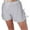 Gray, variant on Women's Summer Plaid High-waisted Casual Shorts Casual Wide-leg Shorts Linen Pockets Pants Basic Cargo Pants Vacation Beach Fashion Daily Wear Plus Size