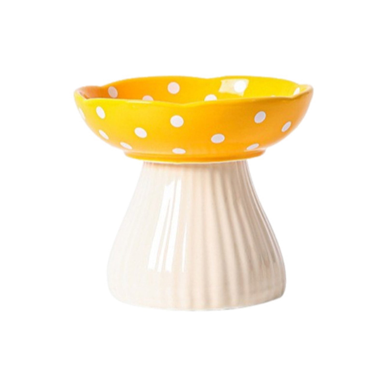 Elevated Feeder Bowl Slows Down Feeding Dish Pet Dog Bowl Cartoon Mushroom Elevated Pet Bowl