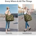 thumbnail image 5 of 22 Inch Oversized Travel Bag Lightweight Canvas Weekender Duffel with Multi Pockets, Camouflage Print, 5 of 5
