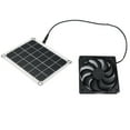 thumbnail image 2 of Solar Panel Fan Kit,10W 12V Solar Powered Fan Outdoor Waterproof,Portable Ventilator With Long Cable,Extractor Exhaust Fan Usb Charging For Greenhouse Rv Garage Chicken Coop Pet Dog Houses, 2 of 6