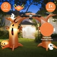 thumbnail image 5 of Costway 8 Ft Tall Halloween Inflatable Dead Tree Archway Decor w/ Bat Ghosts & LED Lights, 5 of 11