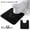 Black, variant on Toilet Rugs U-Shaped 16x20, Extra Soft Thick Absorbent Shaggy Chenille Bath Rugs, Non-Slip Machine Wash Dry, Bath Mat for Toilet Base Black