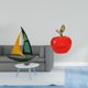 thumbnail image 2 of Figura de velero,Escultura de velero de hierro para decoración de oficina y hogar,Estatua de barco de escritorio para decoración de entrada de gabinete,Estatua,Escultura de fruta, 2 of 8