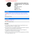 thumbnail image 2 of 12 Volt Accessory Power Outlet Cover - Compatible with 2012 - 2017 Chevy Traverse 2013 2014 2015 2016, 2 of 2